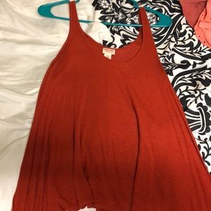 Autumn orange tank top
